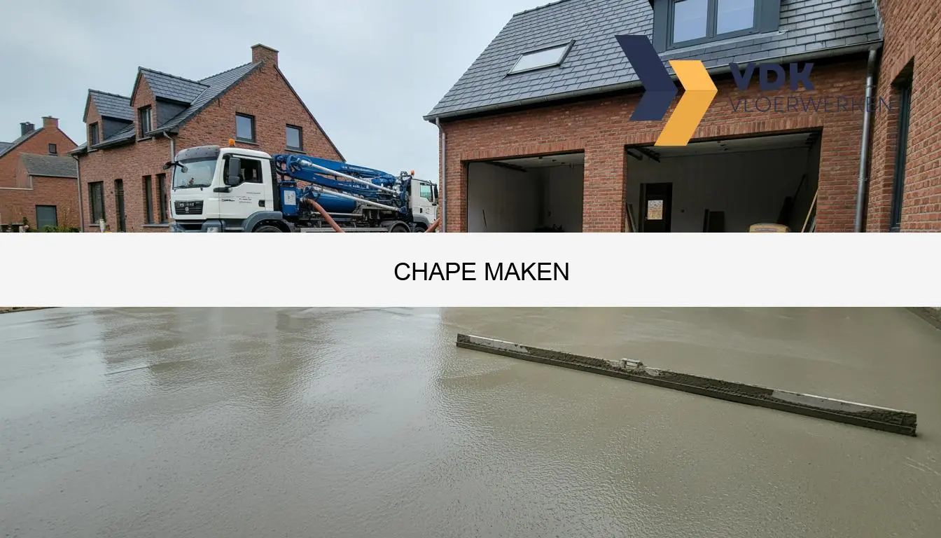 Chape maken | Verhouding, dikte en prijs 2026