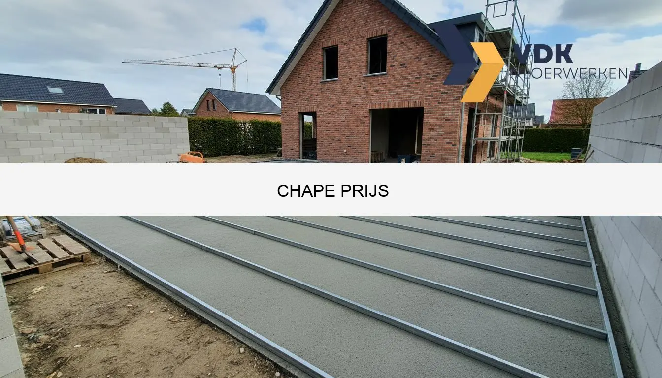 Chape prijs per m2 en m3 | Info & offerte