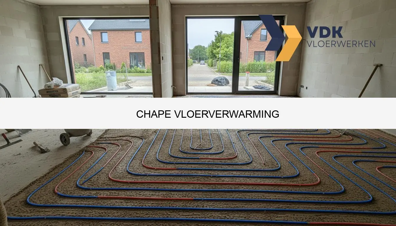 Chape vloerverwarming - Dikte, prijs en advies