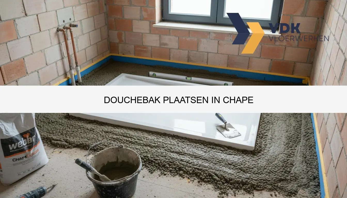 Douchebak plaatsen in chape | Stappen & prijs