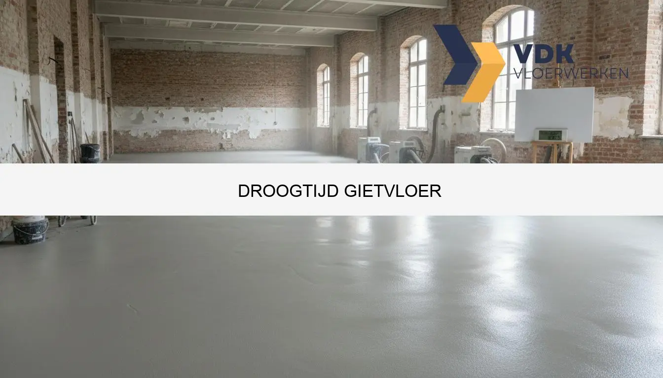 Droogtijd gietvloer - wanneer beloopbaar?