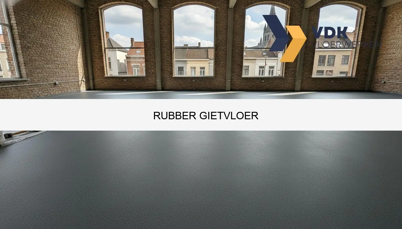 Rubber gietvloer prijs en toepassingen