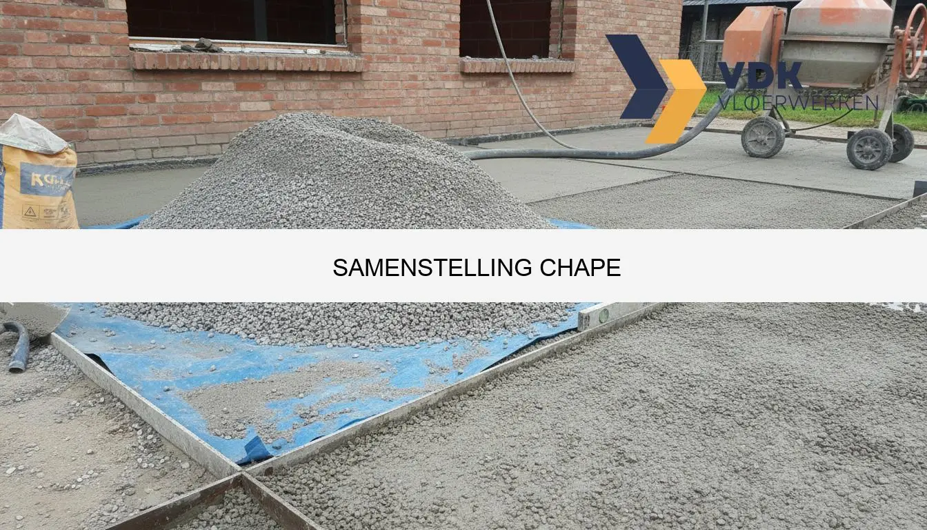 Samenstelling chape - juiste mengverhouding