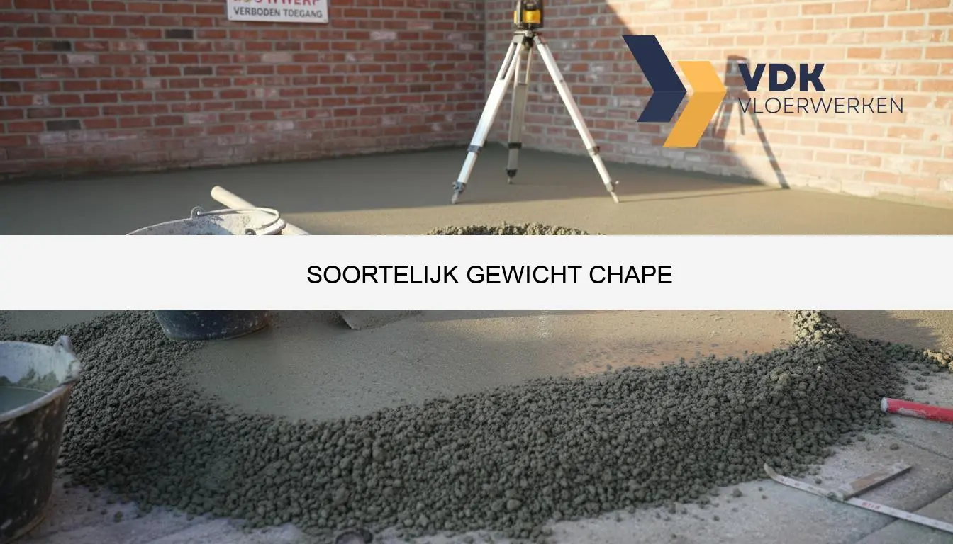 Soortelijk gewicht chape berekenen en vergelijken