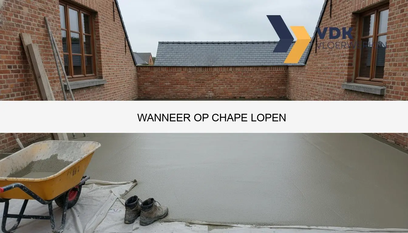 Wanneer op chape lopen? Droogtijd & advies