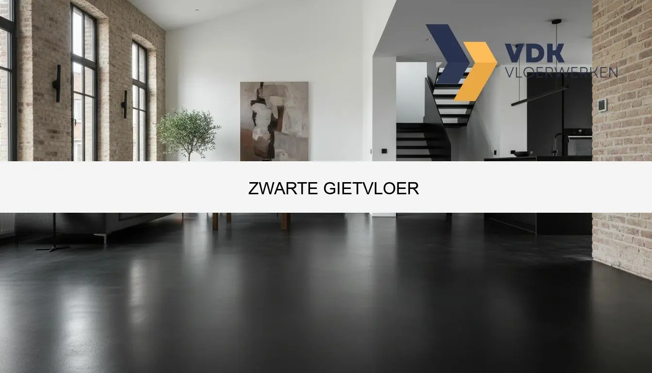 Zwarte gietvloer prijs en advies op maat